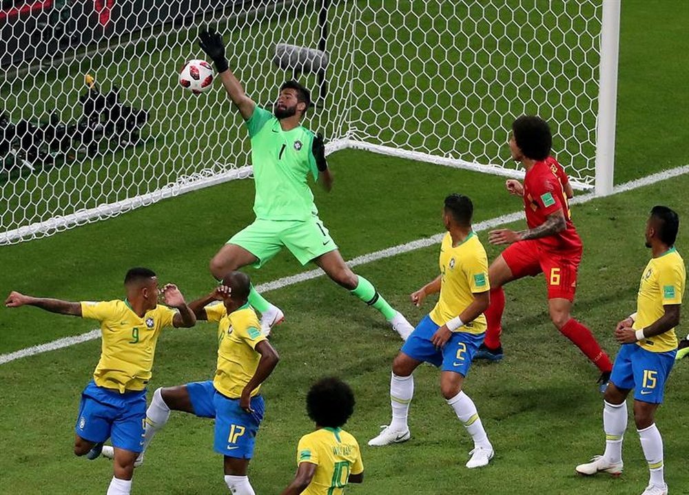 Brasil perdió ante Bélgica. EFE