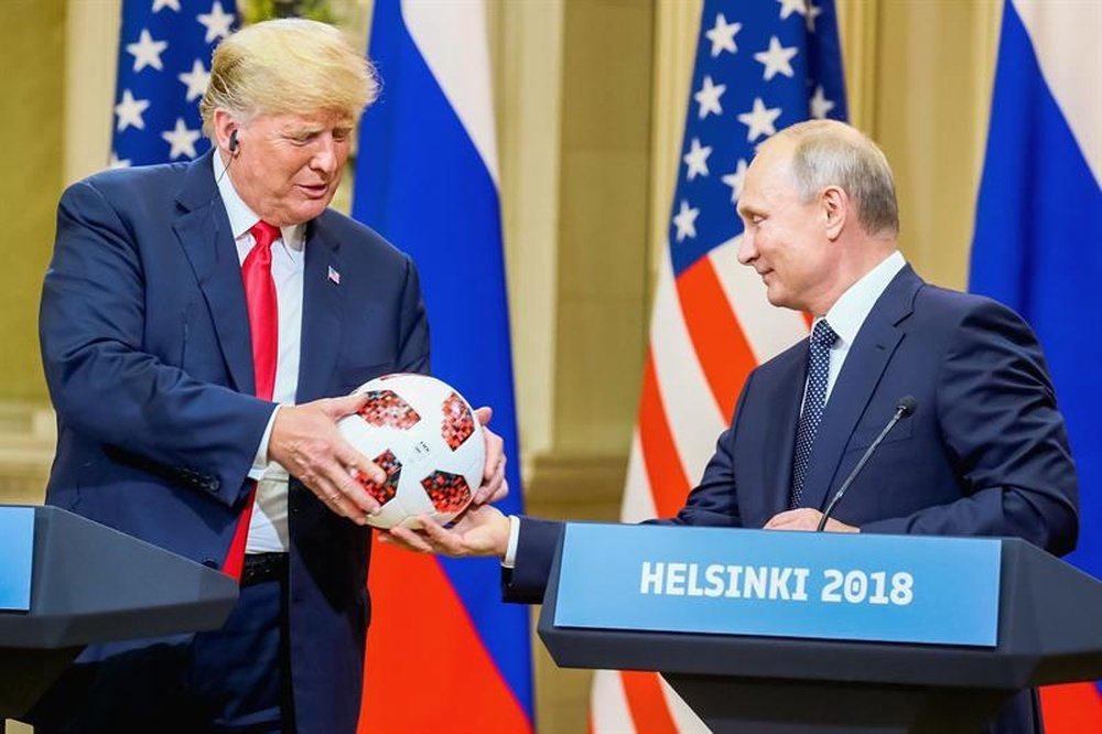 Trump y Putin tuvieron una reunión en Helsinki, Finlandia. EFE