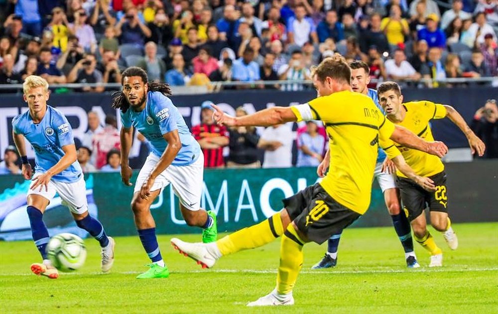 Götze anotó el gol del triunfo del Borussia. EFE