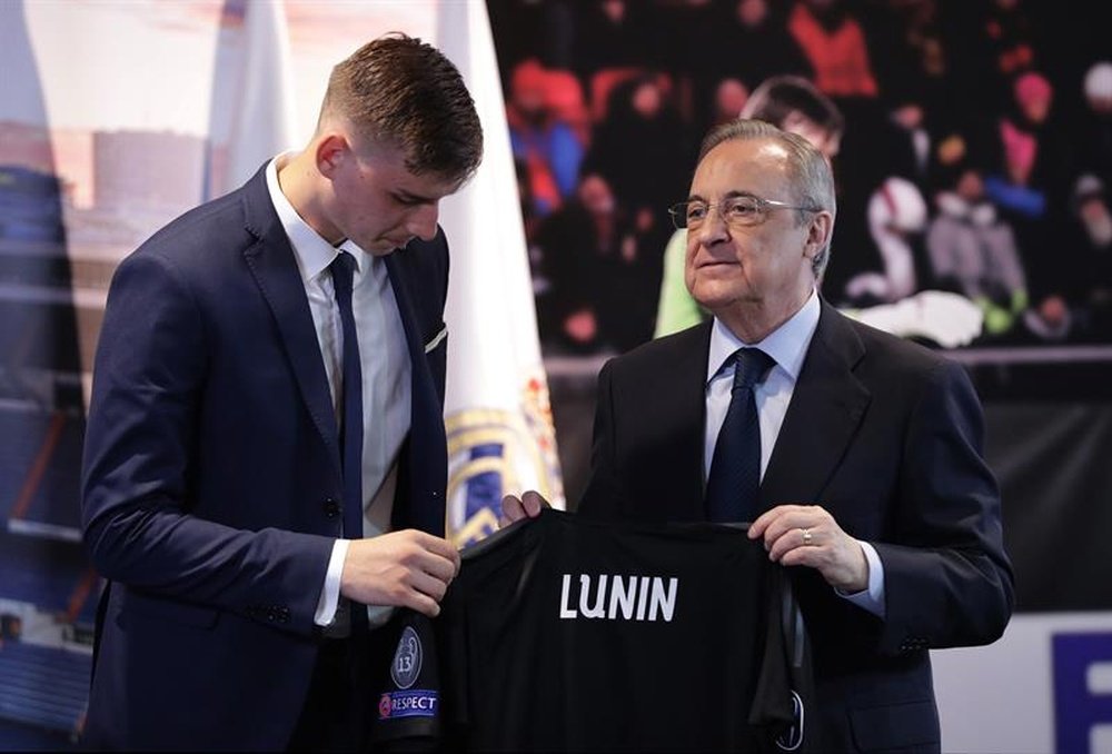 Lunin fue presentado este lunes. EFE