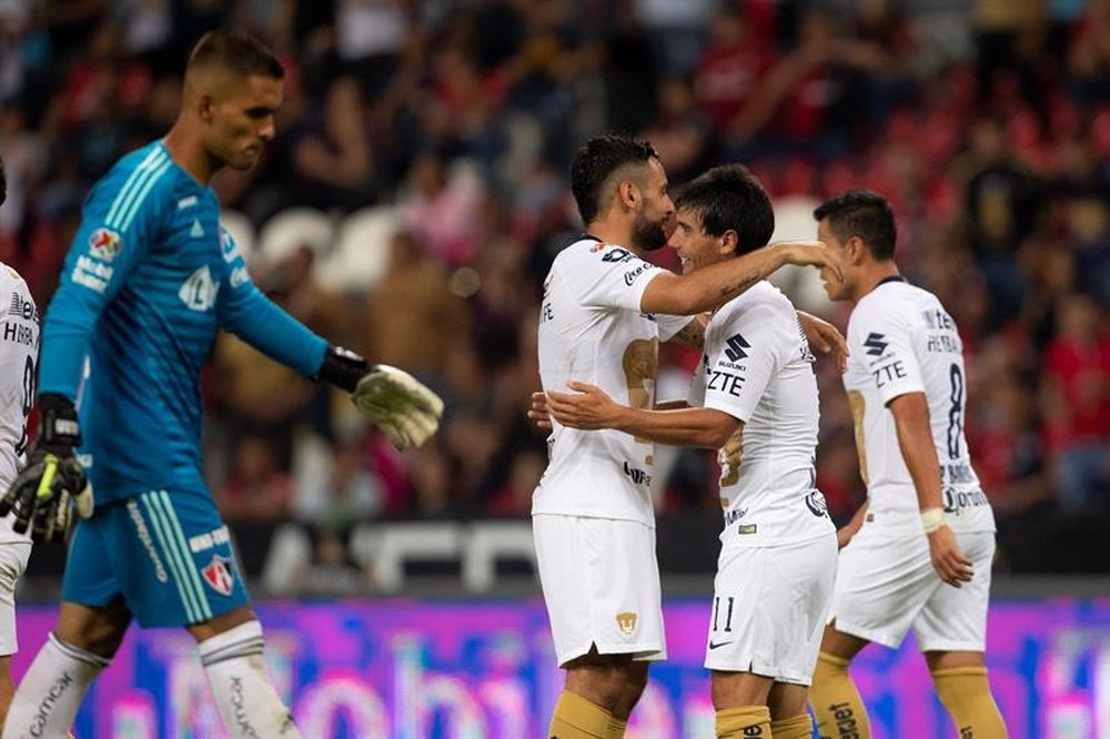 Pumas y Santos Laguna firmaron tablas. EFE