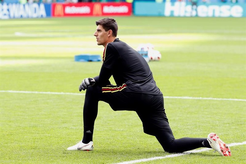 Courtois skipped training once again on Tuesday. EFE