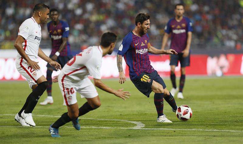 Leo Messi, en la Supercopa Española 2018