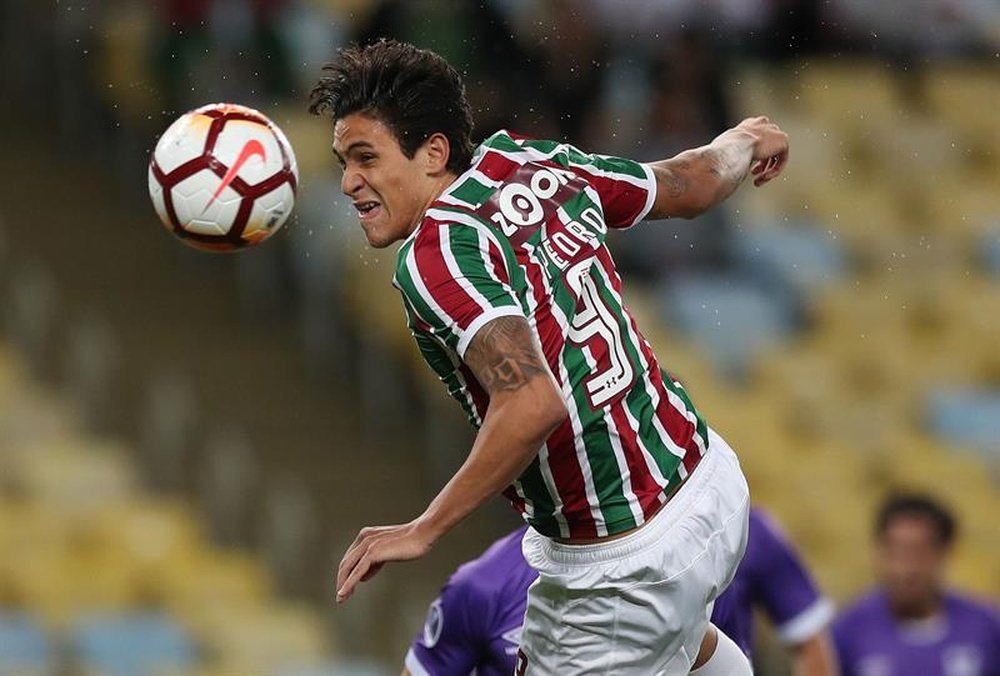 Pedro volta a treinar com bola no Fluminense. EFE