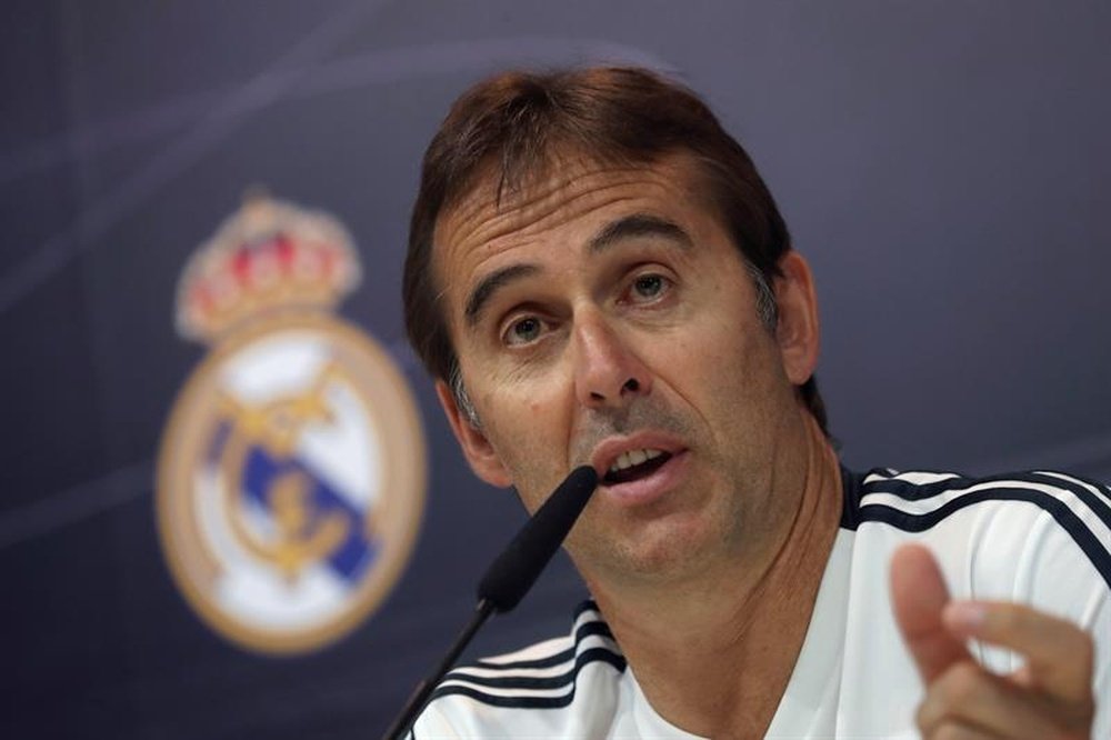 Lopetegui is happy with his side ahead of their league opener. EFE