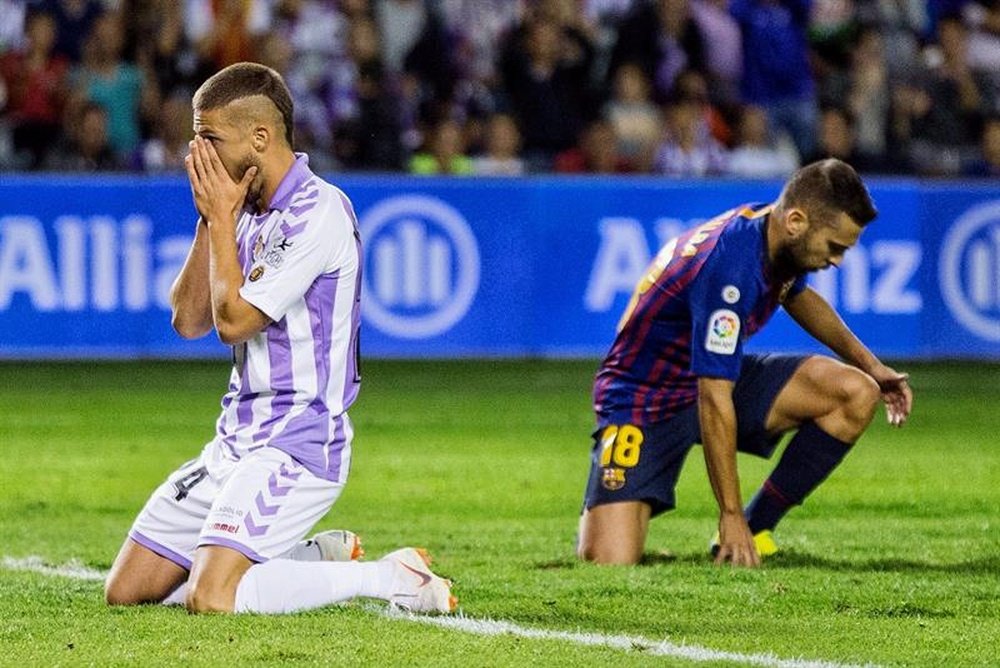 Hasta el final de temporada no se sabrá qué sanción le cae al Valladolid. EFE