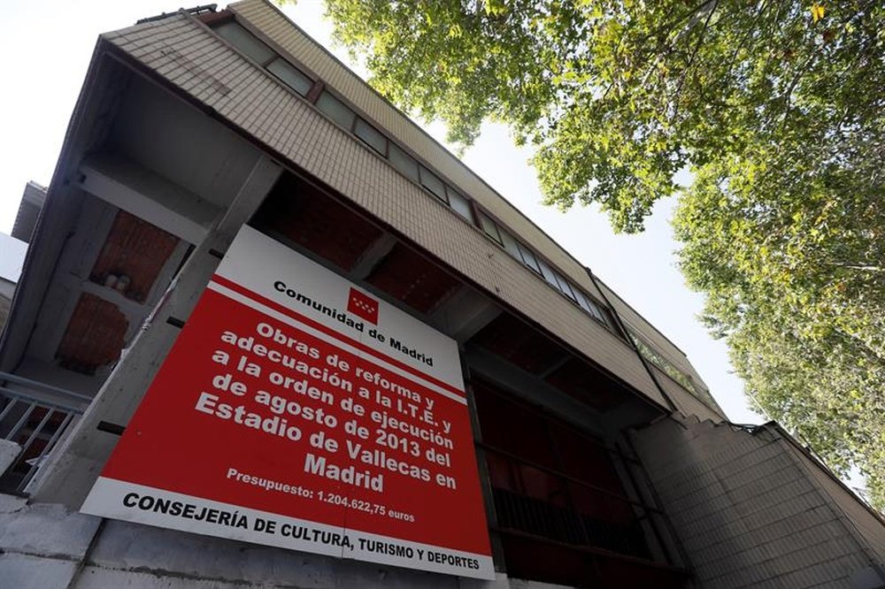 La Comunidad de Madrid se pronunció acerca de la seguridad del Estadio de Vallecas. EFE/Archivo