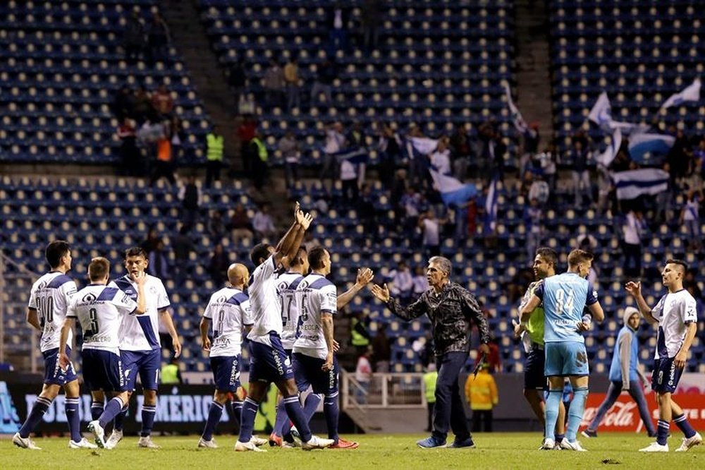 Puebla ha logrado levantar un 2-0 para sacar un empate ante Pumas. EFE/Archivo