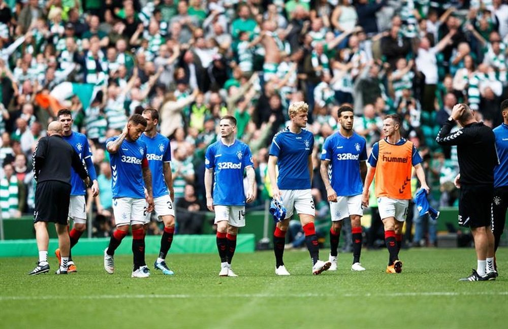 Rangers were defeated 1-0 by Celtic in Sunday's 'Old Firm' derby. EFE/EPA