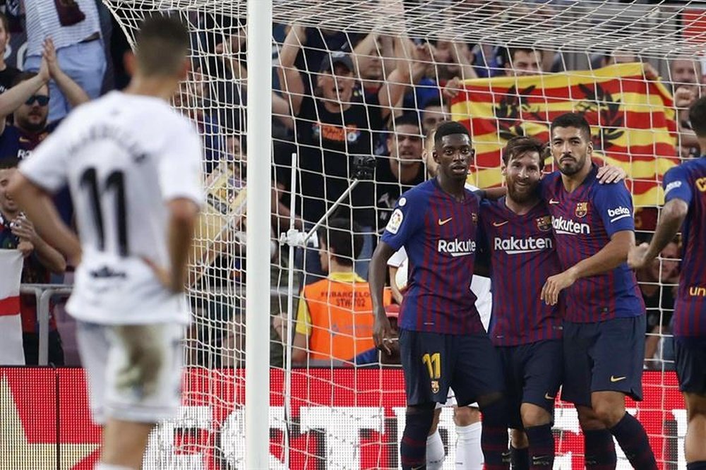 La goleada del Barça al Huesca, de lo más destacado del día. EFE