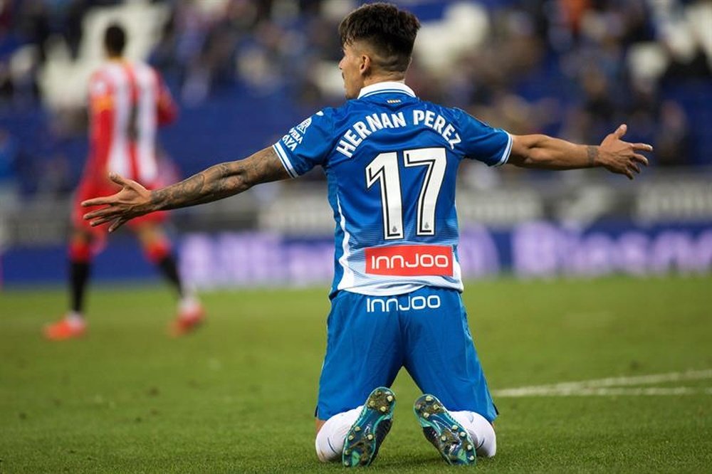 Hernán Pérez se perderá hasta tres partidos. EFE/Archivo