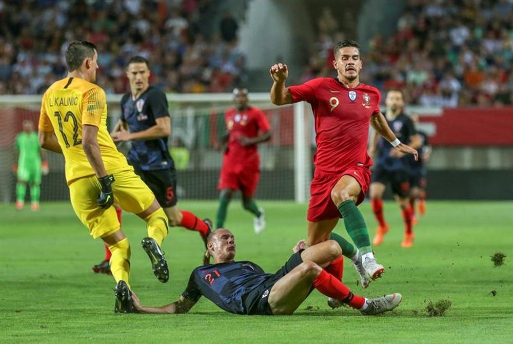 André Silva acumula cinco duelos sin marcar. EFE