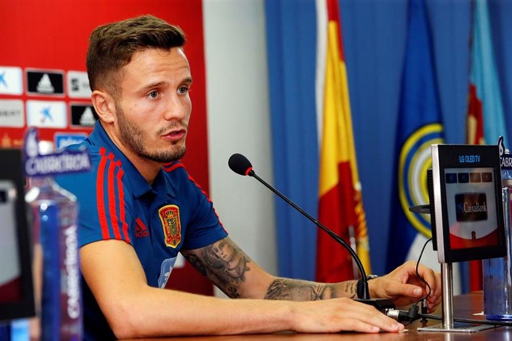 Saul Ñiguez says he never wants to leave Atletico. EFE