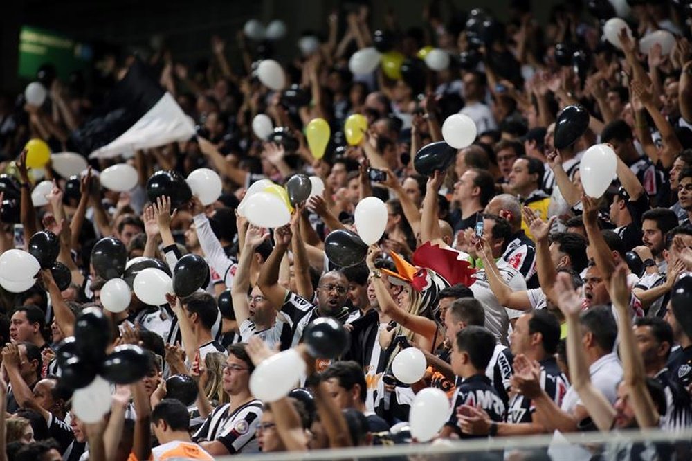 Atletico Mineiro fans were criticised by the club for homophobic chants. EFE/Archivo