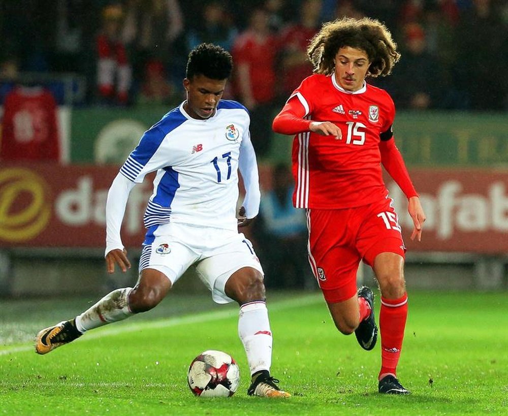 Ampadu made a controversial challenge against Denmark. EFE/Archivo