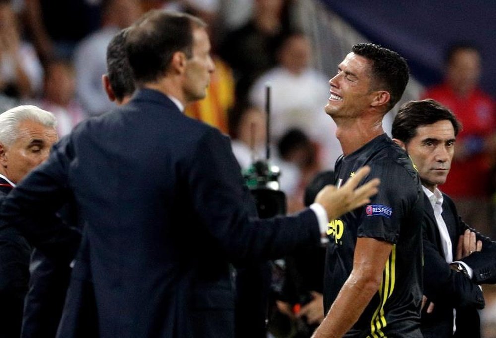 El presidente de la Juventus mostró su apoyo a Cristiano. EFE