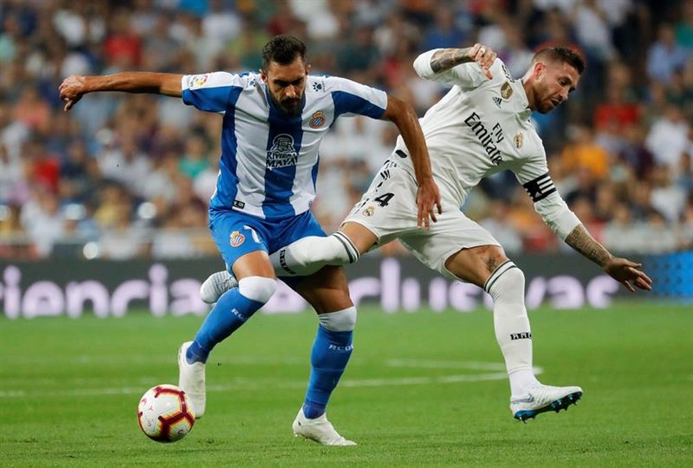 Borja Iglesias marcó el 0-1 ante el Real Valladolid. EFE