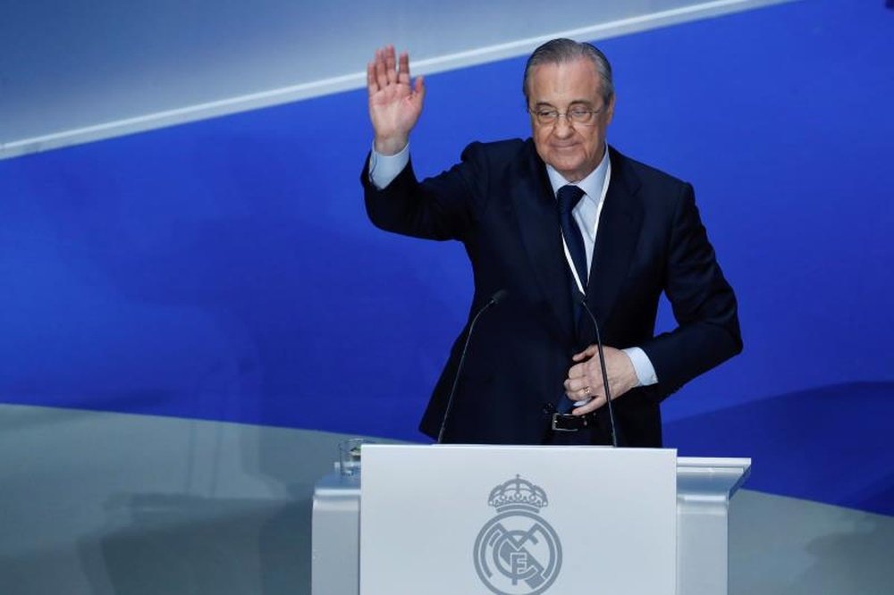 El presidente del Real Madrid valoró el éxito conseguido. EFE/Archivo