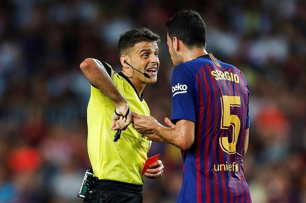 A Sergio Busquets no le han perdonado en el Inter. EFE