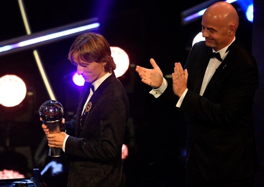 Modric se llevó a casa el 'The Best'. AFP