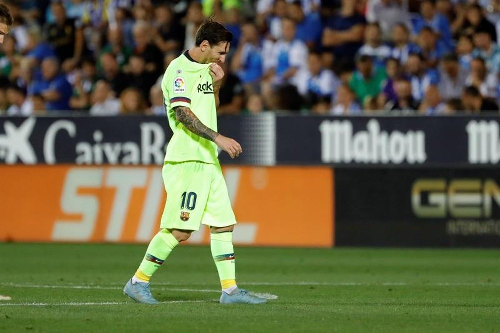 Um ano e meio depois Messi voltou a perder. EFE