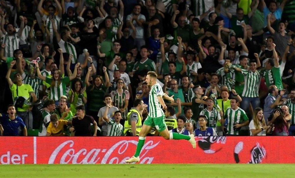 El Betis batió el récord de posesión de esta temporada. EFE