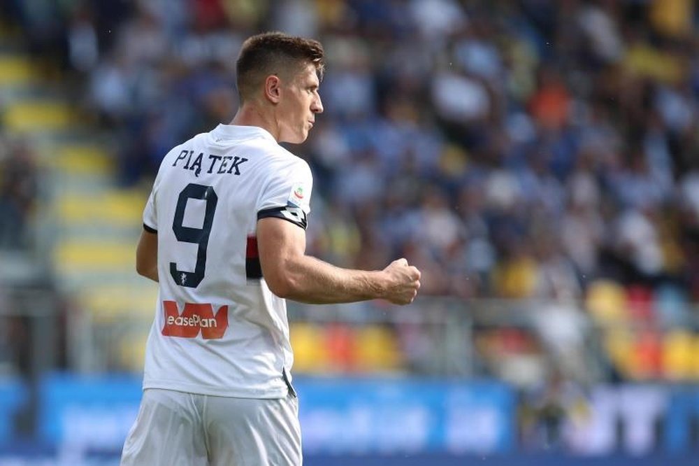 Piatek, 13 gol in campionato. AFP