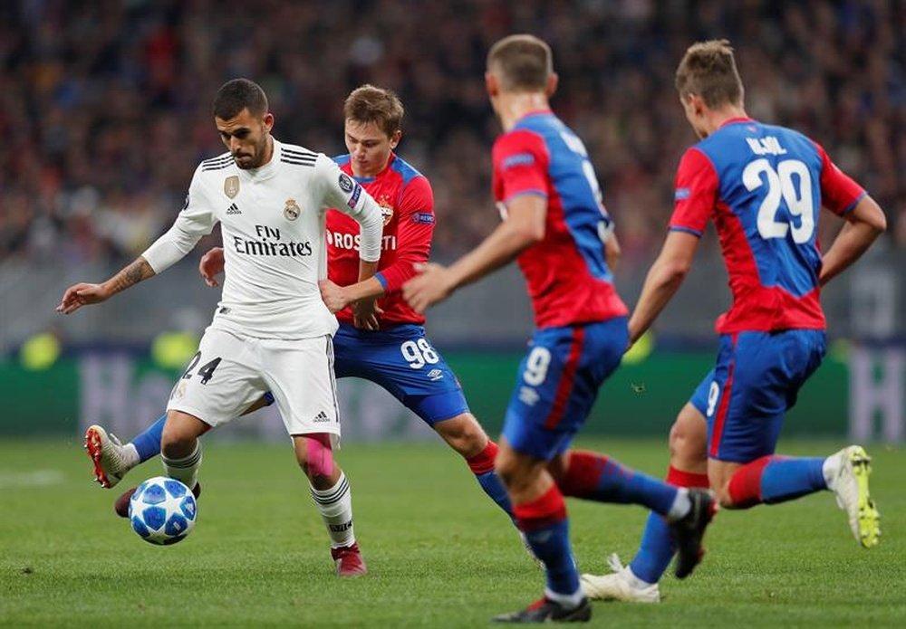 Ceballos está asentándose en la plantilla blanca. EFE