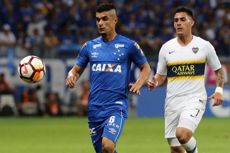 Cristian Pavón marcó ante Cruzeiro. EFE