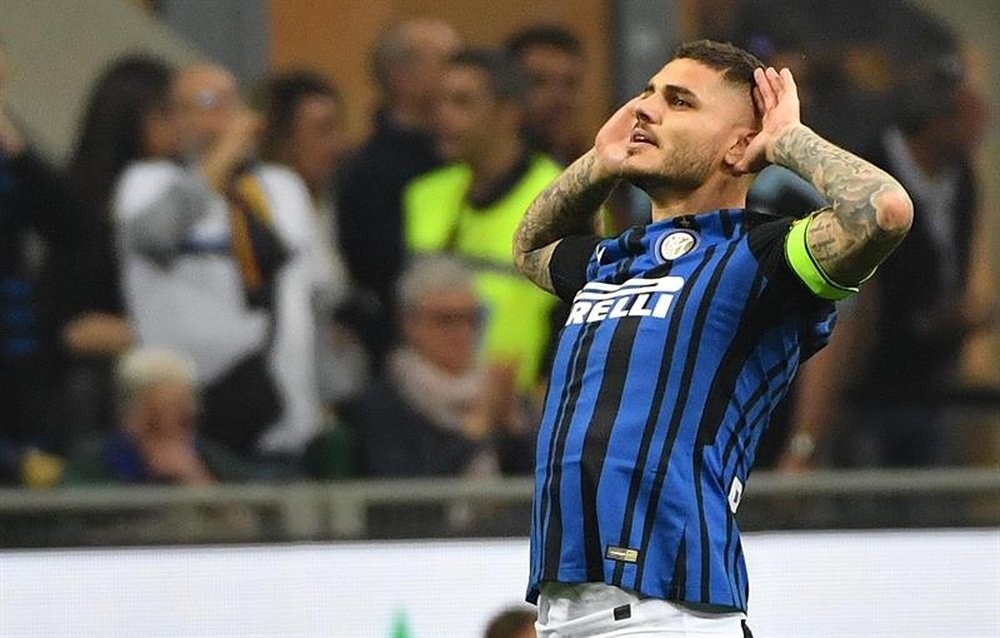 Icardi will not be able to play against the injured Messi. EFE