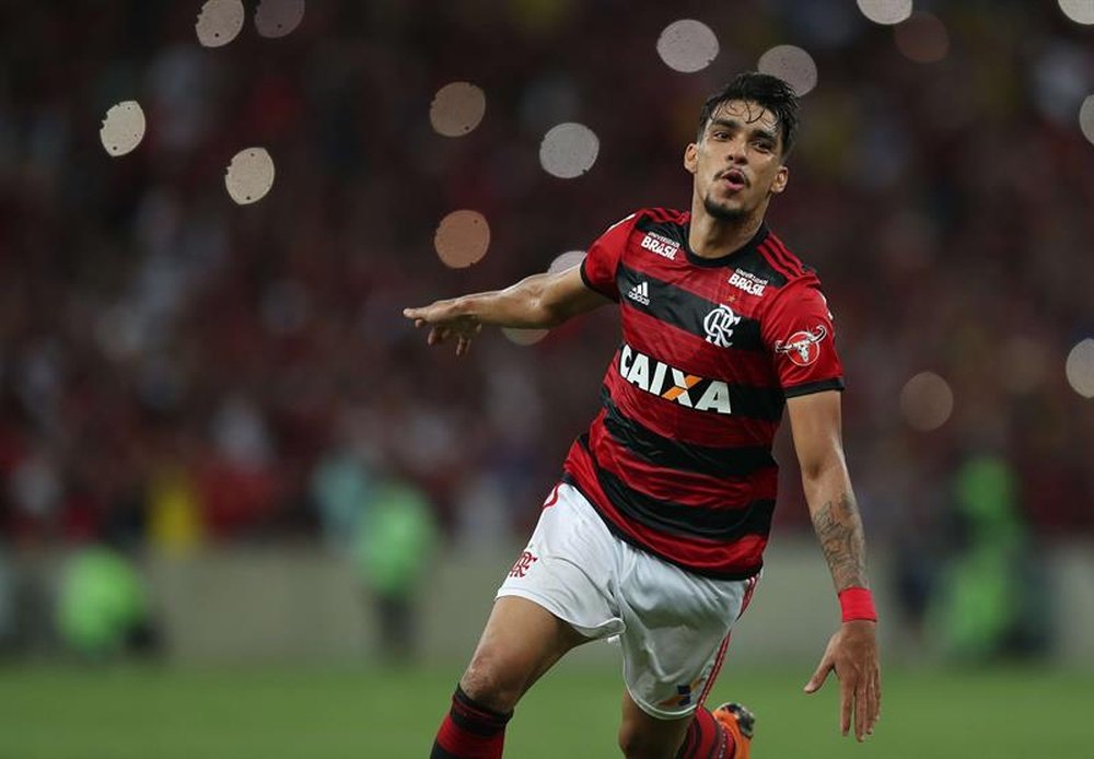Flamengo sumó una victoria importante para sus aspiraciones. EFE