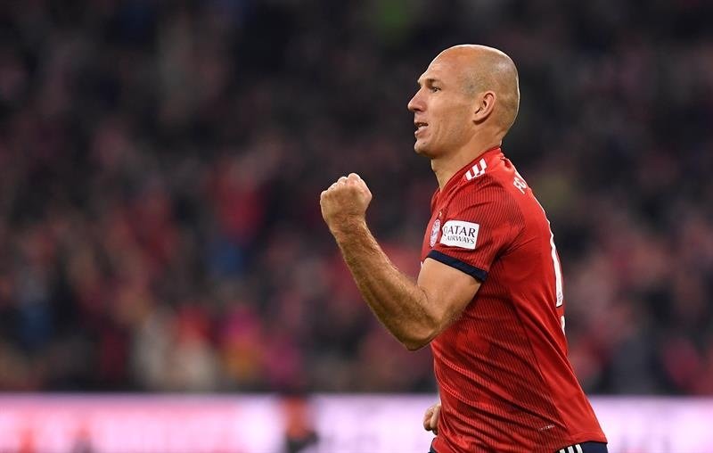 Arjen Robben habló del nuevo jugador del Bayern. EFE