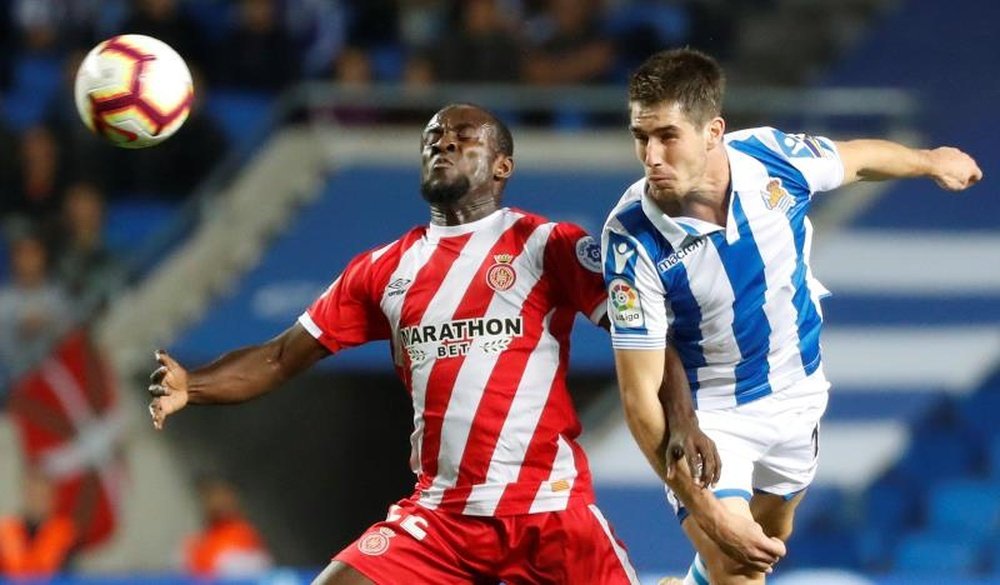 Seydou Doumbia saldrá del Girona en los próximos días. EFE/Archivo