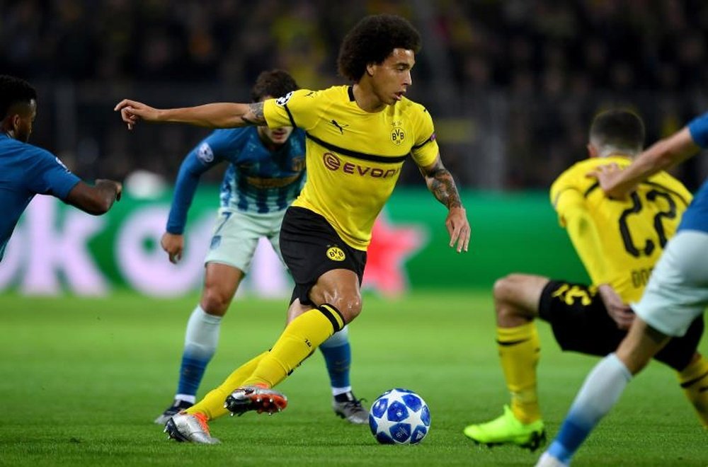 Axel Witsel opened the scoring for Dortmund with a deflected strike. AFP