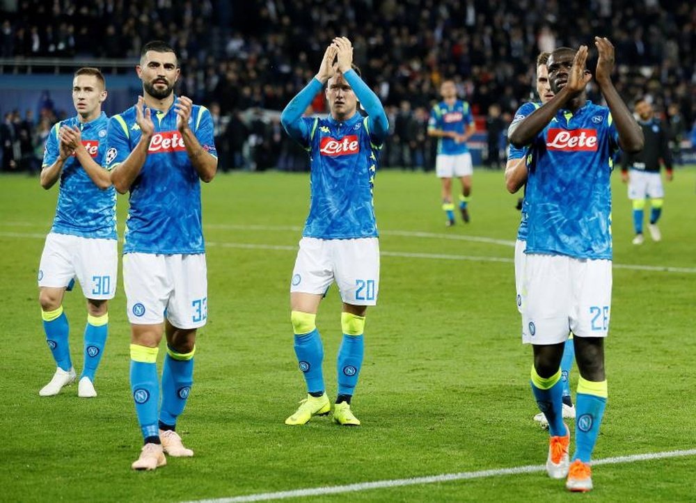 Napoli players will have to play Champions League football at a different ground from Sao Paolo. EFE