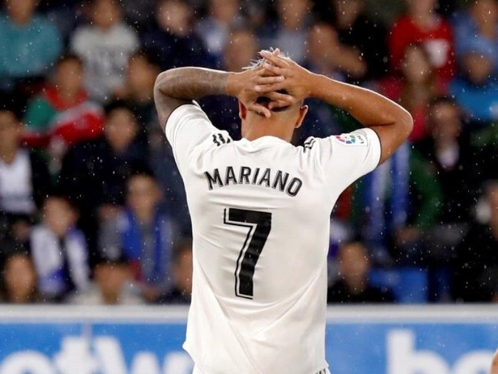 Mariano heredó el '7' de Cristiano, pero no tuvo oportunidades. EFE