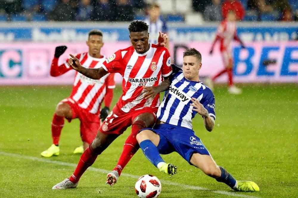 El Alavés, segundo en LaLiga. EFE