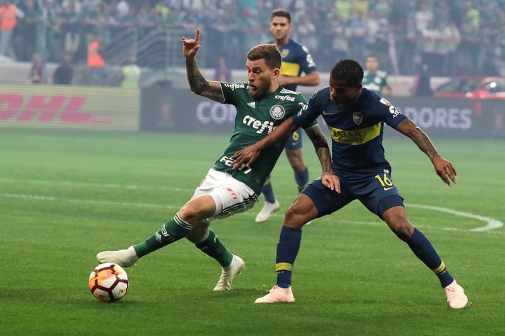 Lucas Lima é afastado do Palmeiras. AFP