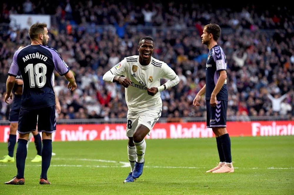 Vinicius inspired Madrid to victory. EFE