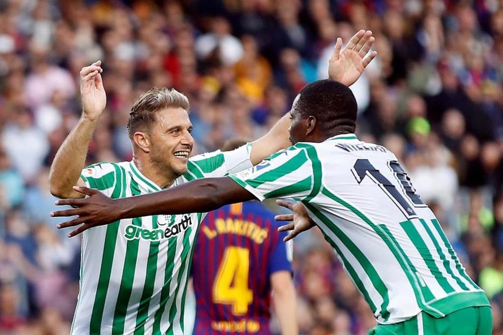 El Betis ya dio una gran imagen en el Camp Nou. EFE