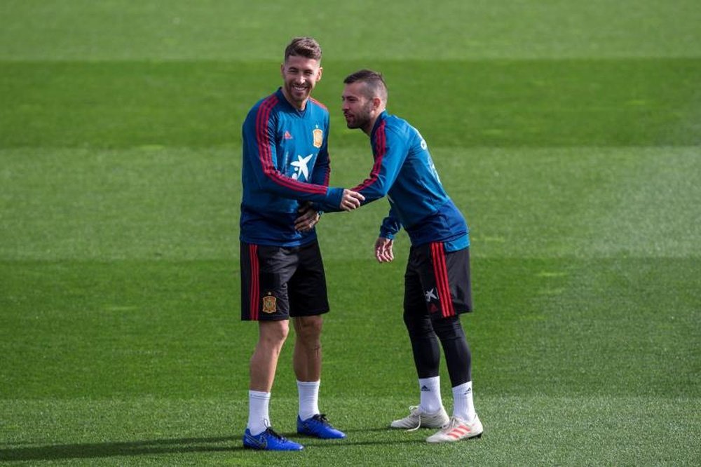 Sergio Ramos and Jordi Alba could sign for Inter Miami. EFE