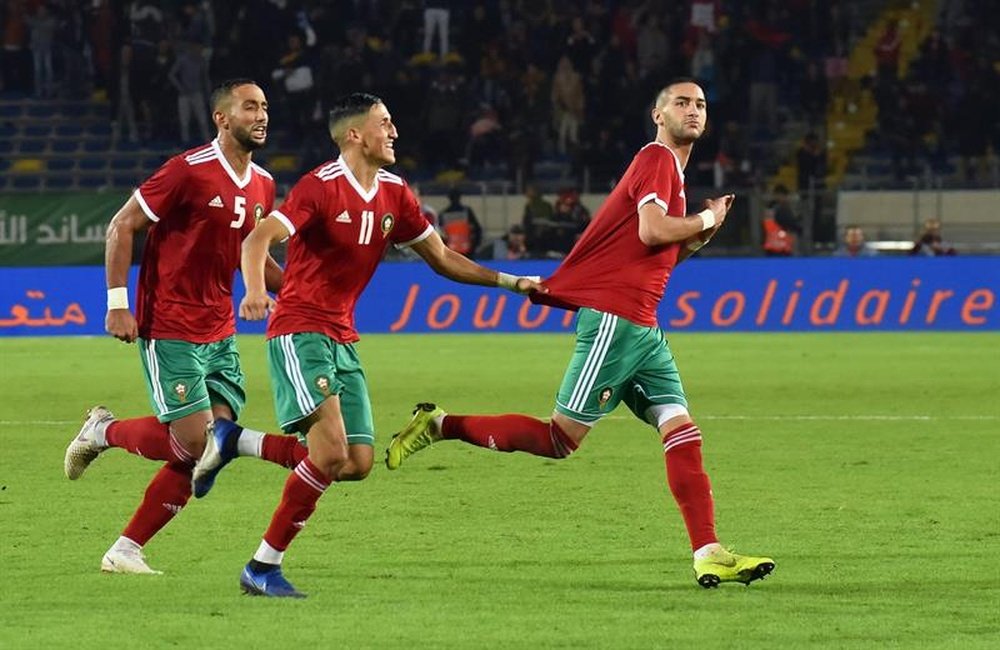 Marruecos logró la clasificación para la Copa de África tras su empate ante Mauritania. EFE