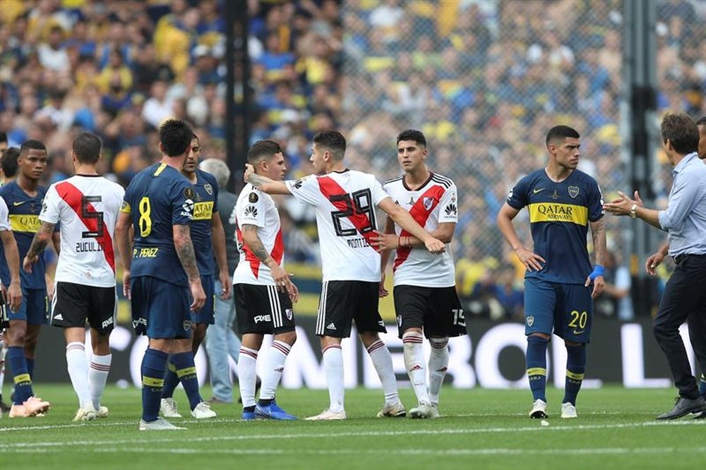 River Plate y Boca Juniors se disputarán el cetro dudamericano en Madrid. EFE