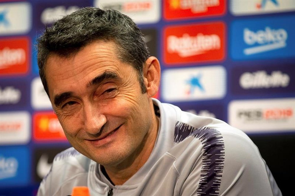 Valverde is happy with how his side have performed away from Camp Nou. EFE