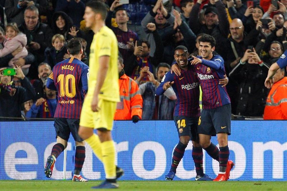 Malcom hizo un repaso de su etapa en el Barça. EFE