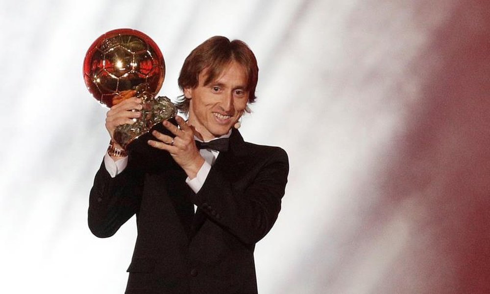 Modric explained how he felt when he was told he had won the Ballon D'or. EFE