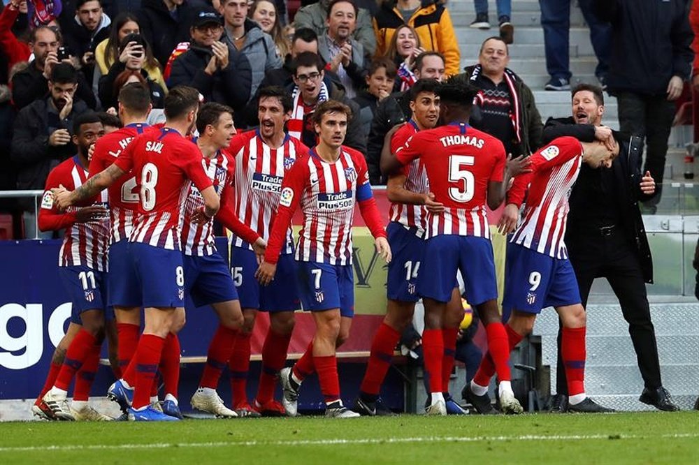 El Atlético fue el mejor club en 2018. AFP