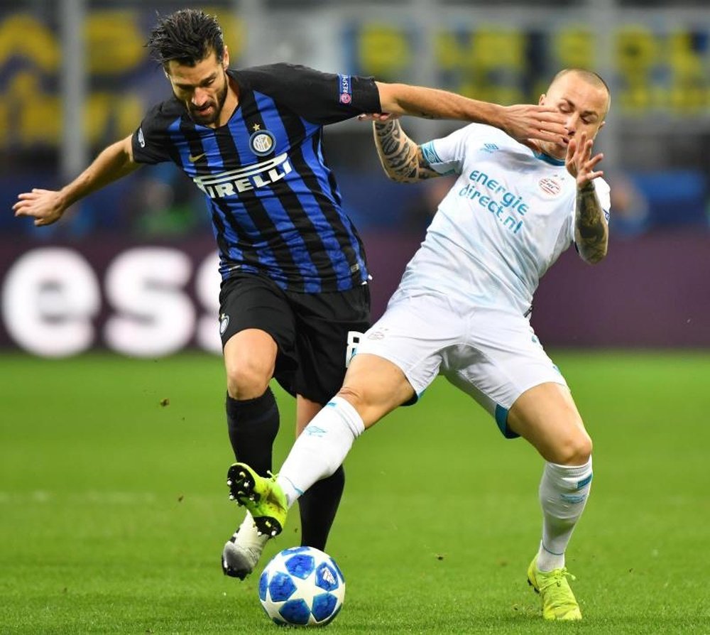 Candreva, con opciones de abandonar el Inter. EFE