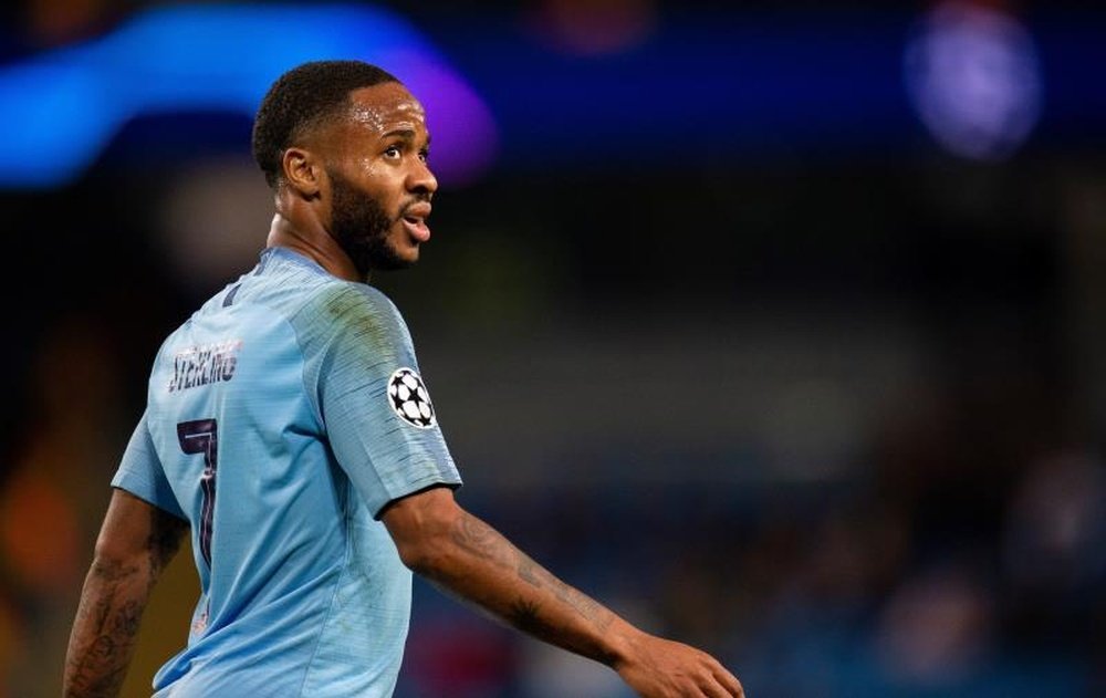 Sterling pictured in Champions League action for City. EFE