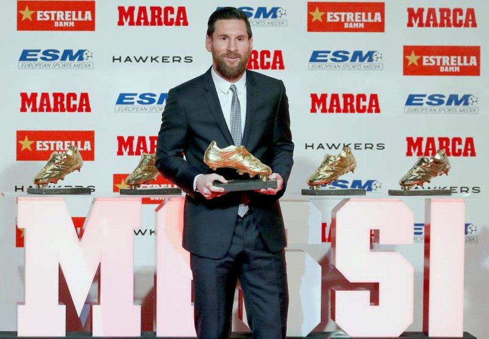 Messi will receive another Golden Boot this Wednesday. EFE